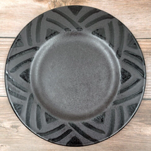 Pfaltzgraff Midnight Sun Black Pattern Salad Plate 8 1/8” Stoneware Repl... - $16.00