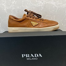 PRADA Nappa Leather Downtown Sneakers -m- Brown - NEW -  US 10 UK 9 EU 4... - $767.25