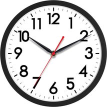 AKCISOT Wall Clock 10 Inch Silent Non-Ticking Modern Clocks Battery Oper... - $15.09