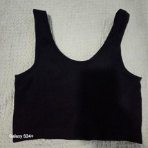 Forever 21 Women&#39;s Size M Athletic Sports Bra Top Black - $3.91