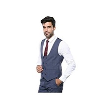 Men 3pc European Suit WESSI by J.VALINTIN Extra Slim Fit JV33 Navy Window Pane image 5