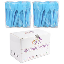 2.5&quot; Plastic Makeup Cosmetic Facial Mask Spatula Scoop - Blue, 200 Pcs/ Box - £11.98 GBP