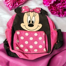 New Disney Girl&#39;s 12-inch Minnie Mouse Backpack Authentic Disney - $8.28