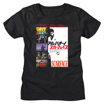 Scarface Japanese Movie Poster Women&#39;s T Shirt Tony Montana Cuban Mafia Pacino - £19.58 GBP+