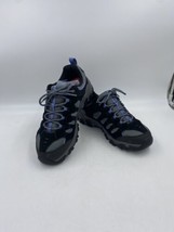 Merrell Womens Low Hiking Shoes Black and Periwinkle Size 10 Lace Up - £18.40 GBP