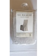Surefit Slipcover Long Dining Room Chair - Duck Solid Gray - Relaxed Fit - $13.02 CAD