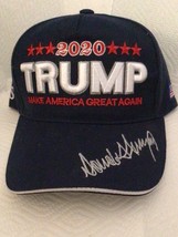 Trump Hat Blue 2020 President Signature Donald Maga Gop Republican Usa Flag - £9.89 GBP