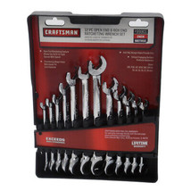 CRAFTSMAN 12-Piece Open End &amp; Box End Ratcheting Wrench Set - Metric &amp; SAE - £66.06 GBP