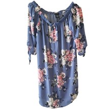 Rue21 Cornflower Blue Floral Off Shoulder Boho Dress - £9.85 GBP