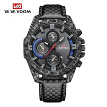 montre homme VAVA VOOM Brand Fashion Watch Men Nylon Strap sports Water proof Sh - £28.70 GBP