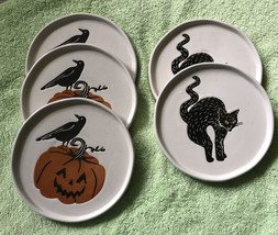 5 Halloween appetizer plates, Poe image 5