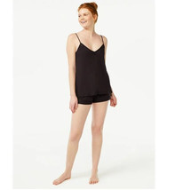 Joyspun Women&#39;s Knit Camisole and Shorts Sleep Set, 2-Piece, Black Plus Size 2X - £22.83 GBP