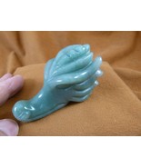 Y-DRA-HD-704) little green Chinese Dragon head MYTHICAL figurine gemston... - $436.94 MXN
