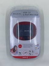 BELKIN USB 2.0 / 4-PORT Mini Hub P47182 Multi Use Mobile Travel Mini Hub... - £4.63 GBP