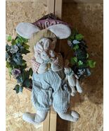 handmade momma bunny and babies welcome wreath - €24,28 EUR