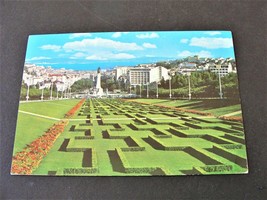 Eduardo VII Park and Partial View, Lisbon, Portugal - 1980 Postmarked Postcard. - £5.87 GBP
