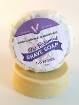 Lavender Old Fashioned Shaving Soap Disk ~ All Natural Handmade 3oz Shav... - $11.99