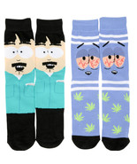 South Park Towelie and Randy Men&#39;s Crew Socks 2-Pack Multi-Color - £11.78 GBP