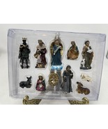 Christmas Profile Small Nativity Resin Figures Home Decoration 11pc Set - $34.10 CAD