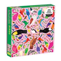 Kaleido-Birds 500 Piece Family Puzzle from Mudpuppy - Beautifully Illustrated Bi - $10.26