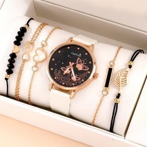 6pcs Set Womens Watches Ladies White - £9.56 GBP