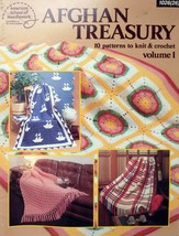 Afghan Treasury: 10 Patterns fo Knit &amp; Crochet Vol 1, American School Needlework - £1.81 GBP