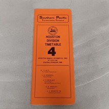Southern Pacific Employee Timetable No 4 1983 Houston Division - £7.82 GBP