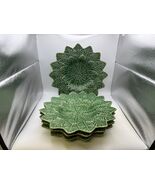 Set of 4 Bordallo Pinheiro Portugal LEMON LEAF Green Dinner Plates - €121,03 EUR