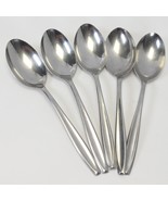 International Silver New Dawn Oval Soup Spoon 7-3/8&quot; Stainless Lot of 5 - $12.73