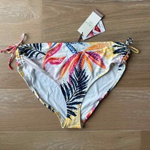 CALIA Ruched Bikini Bottom Watercolor Palms Multi XL NWT - £19.10 GBP