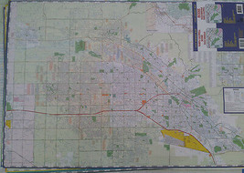 Boise Eagle Meridian Nampa Caldwell 27 x 39 Laminated Wall Map (G) - $46.53