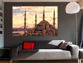 Blue Mosque in Istanbul Canvas Print Istanbul Wall Art Turkey Wall Art Istanbul  - £39.40 GBP