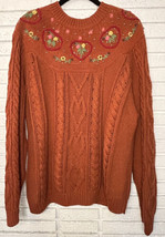 Vintage INTERIN Women’s Cottagecore Floral Sweater Size Medium - £13.07 GBP