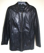 Bianca Nygard Leather CoatLUXE SOFT Zip Up Jacket Lined Jacket Women Small - $99.04 CAD