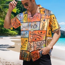 Hawaiian Shirt.  Colorful tribal pattern. Summer Beach Apparel - £39.54 GBP