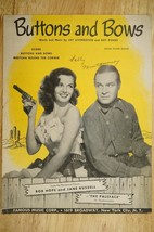 Vintage Piano Sheet Music Paleface Buttons and Bows Bob Hope Jane Russell Cover - £8.69 GBP