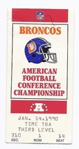 1989 AFC Championship Ticket Stub Browns @ Broncos RARE VHTF - $470.76