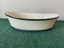 Lenox MOONSPUN Oval Vegetable Serving Dish Made in USA Discontinued Pattern - £39.86 GBP