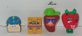Vintage 1993 Mcdonalds Happy Meal Toys Food Fundamentals complete Set of 4 - £26.36 GBP