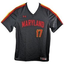 Maryland Baseball Jersey Mens Large 17 Shirt Black Under Armour Shirt Terrapins - £49.79 GBP