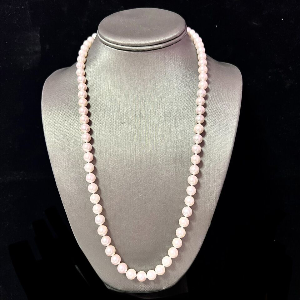 Authenticity Guarantee
Natural Akoya Pearl Necklace 24" 14k Y Gold 8 mm Cert... Item image 8