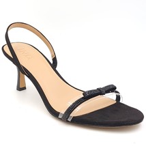 INC INTL Concepts Women Kitten Heel Slingback Sandals Linette Size US 10M Black - £23.36 GBP