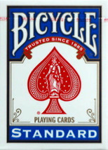 Old Classic Design Poker Sized Blue Back Bicycle Deck Playing Cards Magic Trick - £4.78 GBP