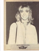 Olivia Newton John teen magazine pinup clippings Tiger Beat 1970&#39;s Singer - £2.73 GBP