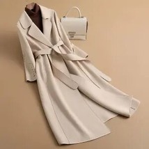 New Fashion Double-Sided Woolen Coat Women Outerwear Autumn Winter Korean Slim L - £95.65 GBP