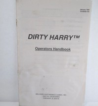 Dirty Harry Pinball Machine Handbook Original 1995 Vintage Game Mini Booklet - £13.56 GBP