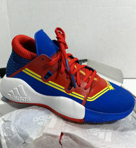 Adidas Pro Vision J Captain Marvel Avengers Basketball Shoes Sz 4.5 EG2628 - £35.17 GBP