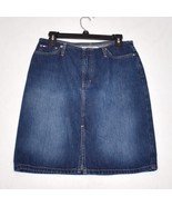 Tommy Jeans Hilfiger Women&#39;s Blue Denim Jean Skirt Juniors Size 5 - $32.97 CAD