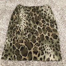 LE SUIT Women Thin Polyester A-line Skirt Multicolor Animal Print Size 8... - $10.20