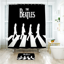 The Beatles 07 Shower Curtain Bath Mat Bathroom Waterproof Decorative - £18.27 GBP+